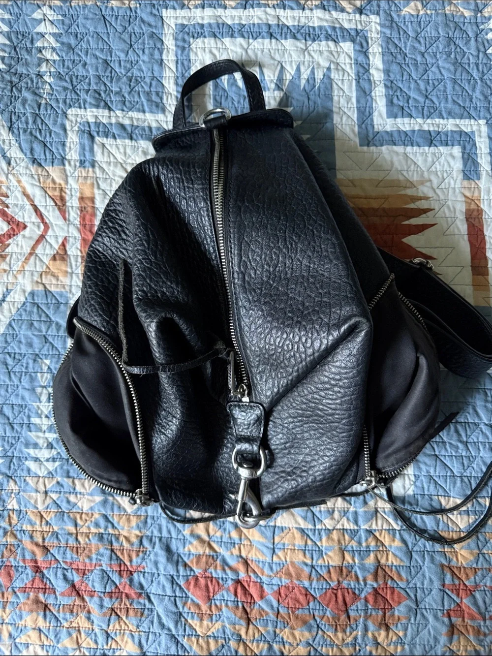 Rebecca Minkoff Black Leather Julian’s backpack